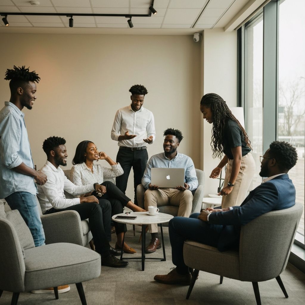 Hello Africa community members collaborating